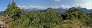 48 Dalla cima del Pizzo Rabbioso vista panoramica sull'anticima nord da cui son salito ed ora scendo